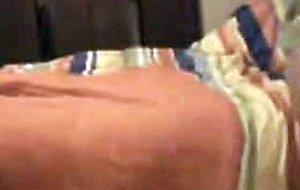 Cute blonde teen rubbing her clit