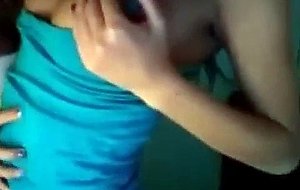 Two beautiful honey girls show tits 