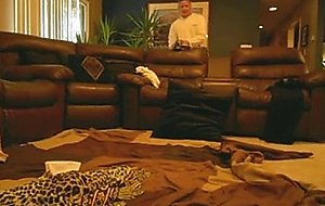 Blindfolded tight amateur milf with a black guy