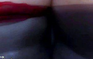 Hot chick working intense on her pussy