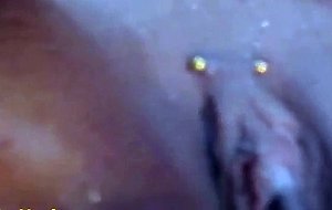 Hot chick working intense on her pussy