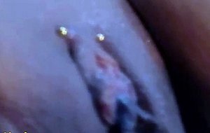 Hot chick working intense on her pussy