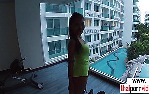 Amateur Thai teen Cherry fucked hard by BWC after a tough workout session