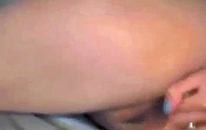 Cute babe fingering till climax