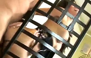 Busty ts in sweet lingerie gets bonked