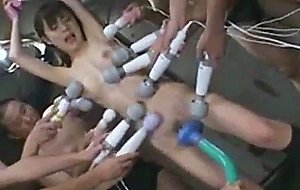 Asian teen gets fucked with toys