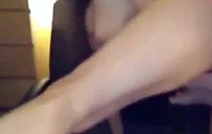 Blonde milf fucked on webcam and gets a facial