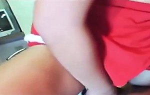 Festive asian babe cindy gets a holiday creampie
