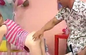 Teen petite hand job