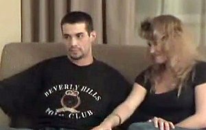 Milf with big tits has sex with young guy