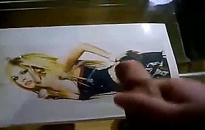 Cumming on my Fave Avril Lavinge pic