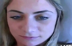 Morning sex ends with a creampie