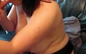 Mature bbw wife sucks a cock