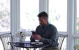 Haley pranks Mike to get his cock inside her pussy