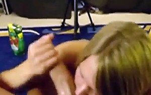 Blonde wife does homemade porn