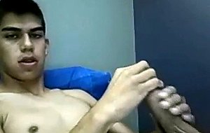 Year old latino masturbating