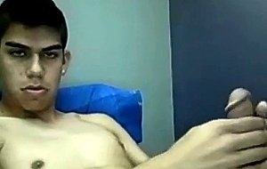 Year old latino masturbating