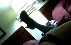 Teen emo babe gives bj