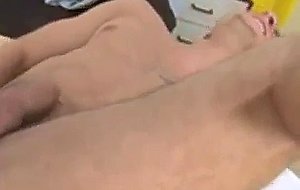 Amateur straight guy bareback ass fucked on a desk