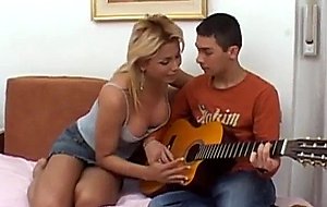 Blonde titty ts ass fucks guy