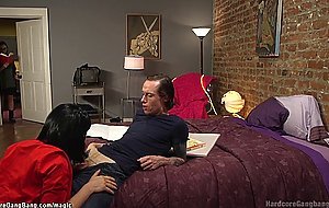 Student double anal penetration banged