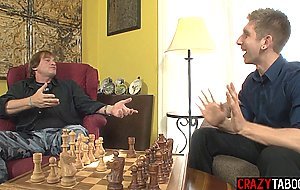 Cheerful blonde MILF Molly Rae fucked so hard by two big cock perverted guys