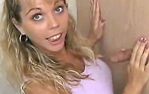 Busty amber lynn enjoying gloryhole