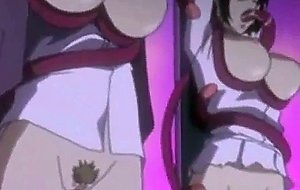Hot busty anime babe fucked by alien cock