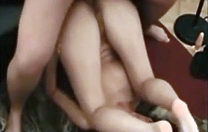 Hot brunette babe gets assfucked