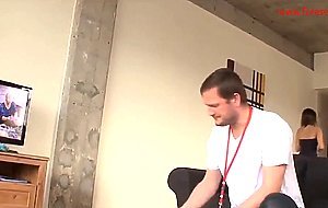 Beautiful MILF massage ending with sex