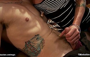 Huge dick busty shemale fucks date