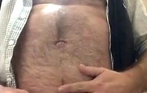 Str8 daddy bear in bathroom