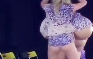 Cheerful big-titted women dancing like crazy