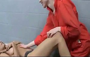 Teen gorgeous lesbians having sex in jail