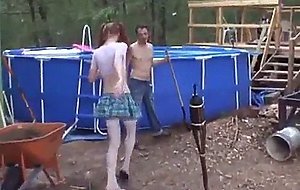 Boy or girl skinny pale redhead
