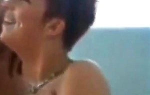 Mature woman filled with sperm