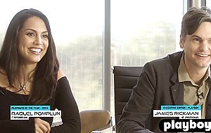 Model Abby Brothers exposed her perfect ass in hot outdoor posing action