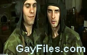Big dick fucking soldiers ass
