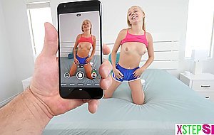 My teen stepsister Braylin Bailey wanted pics for her fans and we did more