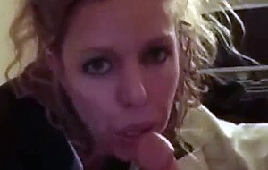 Milf maid sucking cock