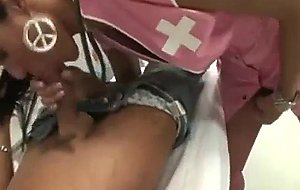 Tranny nurse will take care about you