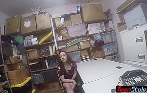 Busty teen shoplifter Lily...