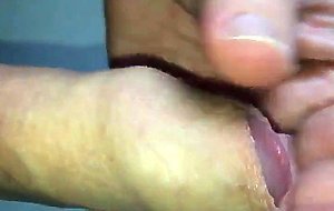 My uncut cock cums 3 times