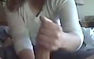 Skilled Girl Stroking A Big Cock
