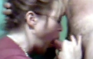 Glasses wifre mature bj