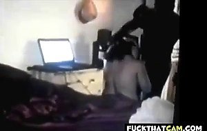 BBW Fucking Her Black Bull on Webcam