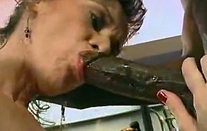 Mature 50 gets black dick in her ass