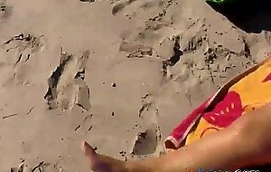 Beach Masturbation