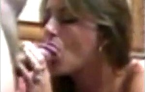Beautiful amateur dutch girl sucking a cock