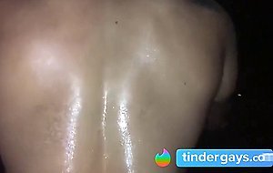 Muscled guy fucked raw in Seex shop booth